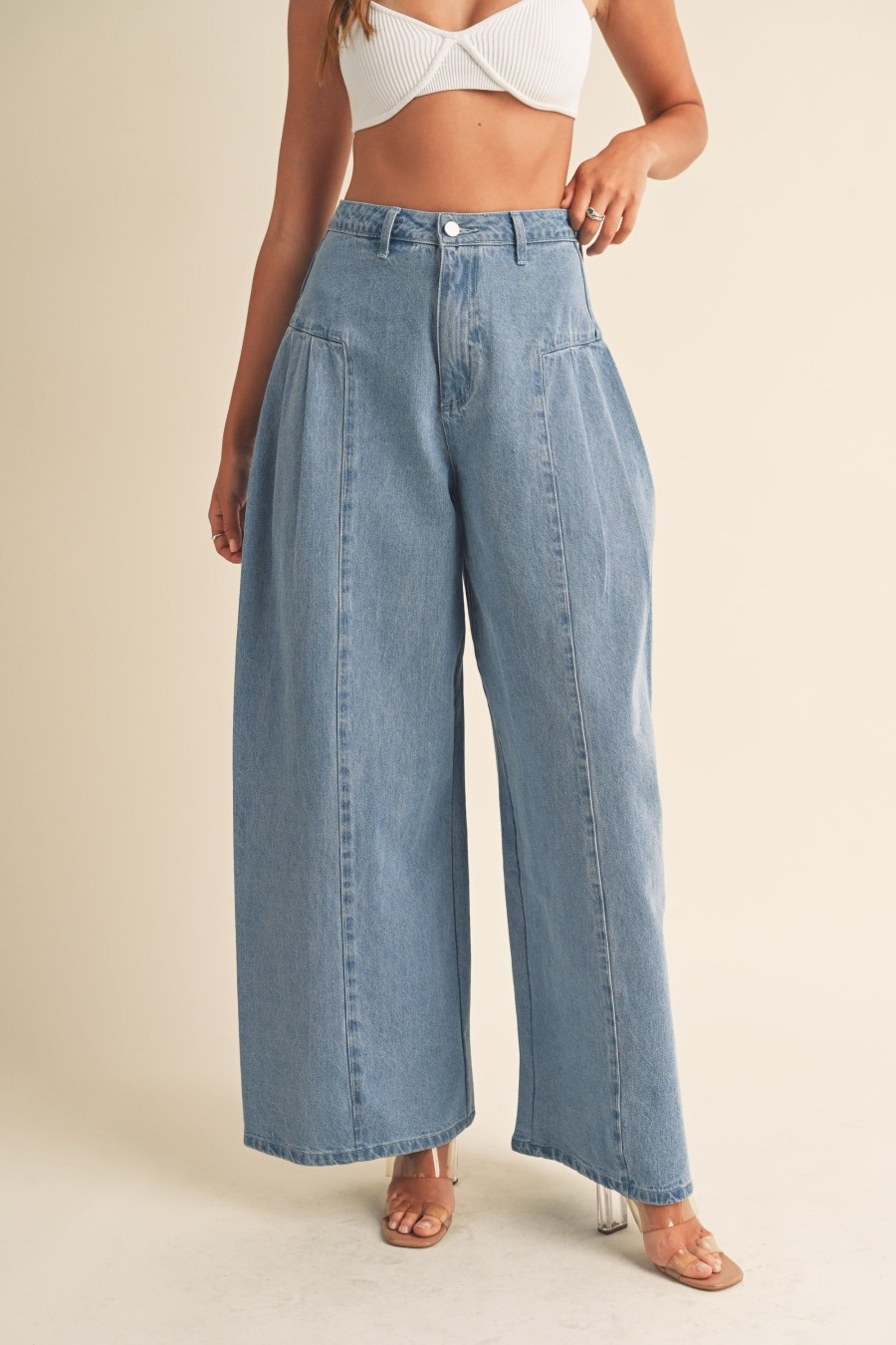 Clothing LANGsura | Lila Wide Leg Jeans