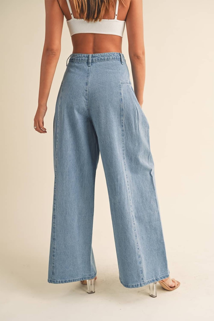 Clothing LANGsura | Lila Wide Leg Jeans