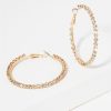 Accessories LANGsura | Crystal Stone Hoops