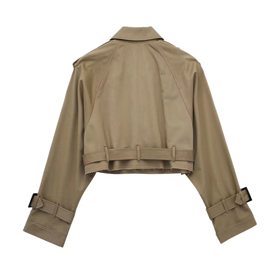 Clothing LANGsura | Monroe Cropped Trench Coat