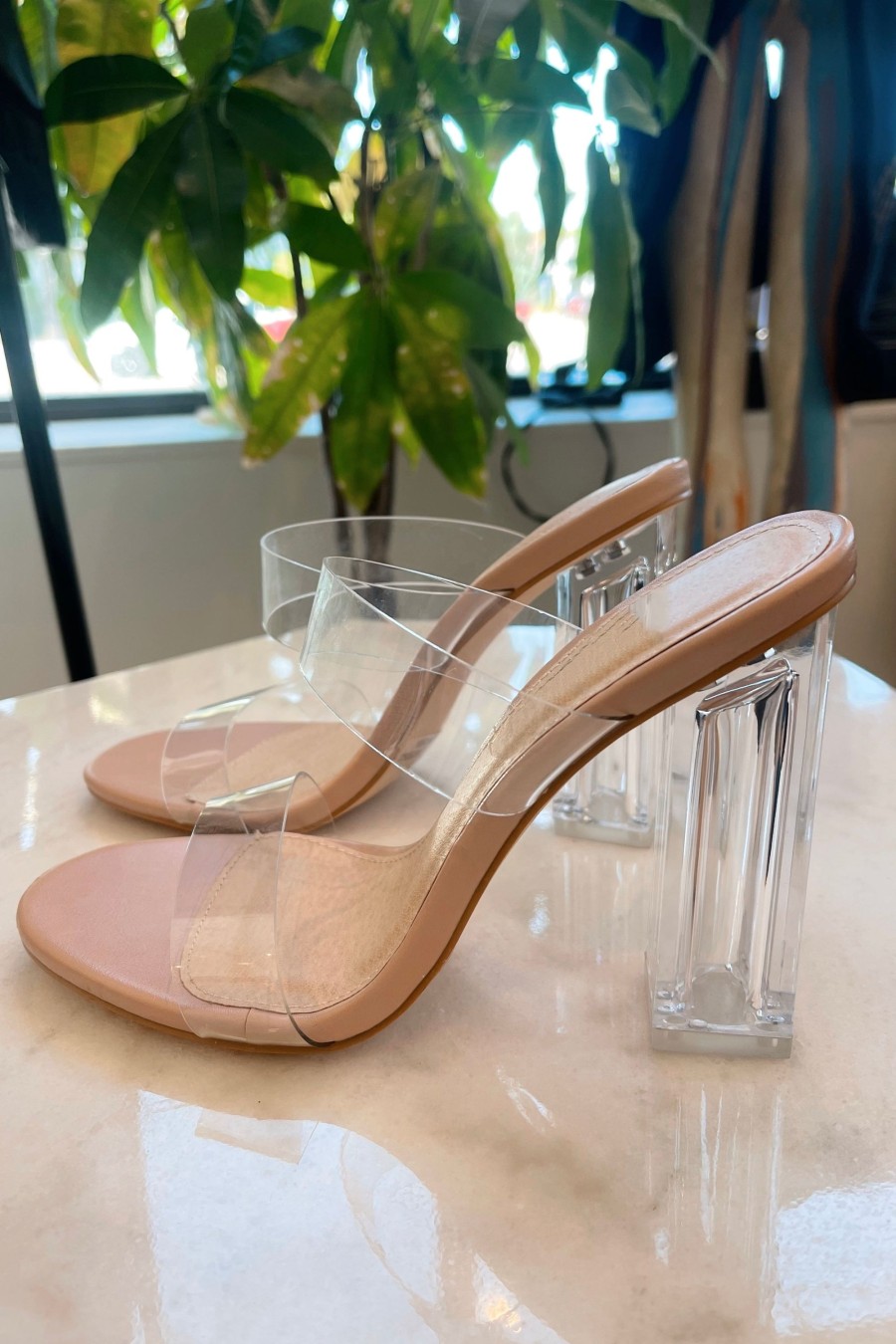 Accessories LANGsura | Transparent Double Strap Heels