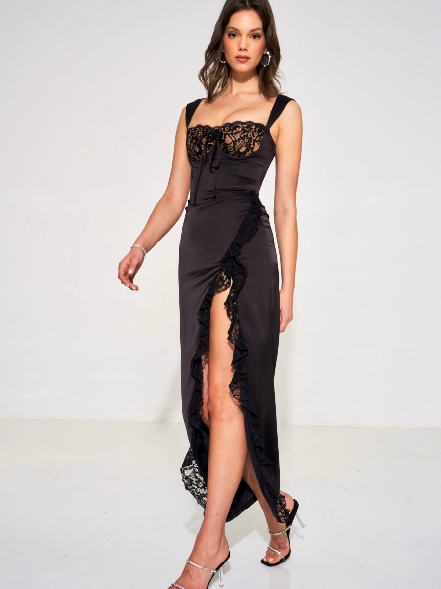 Clothing LANGsura | Francesca Black Lace Dress