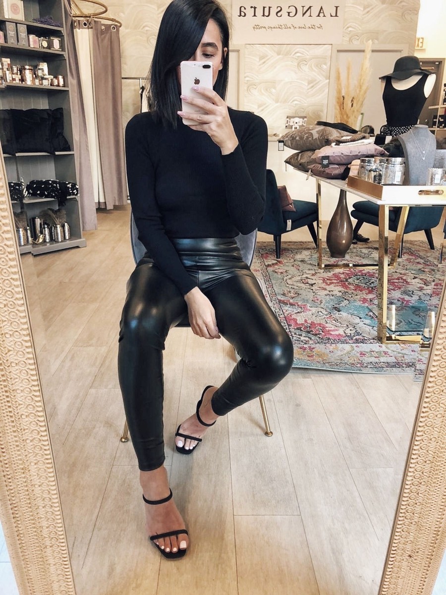 Clothing LANGsura | Clinton Vegan Leather Leggings