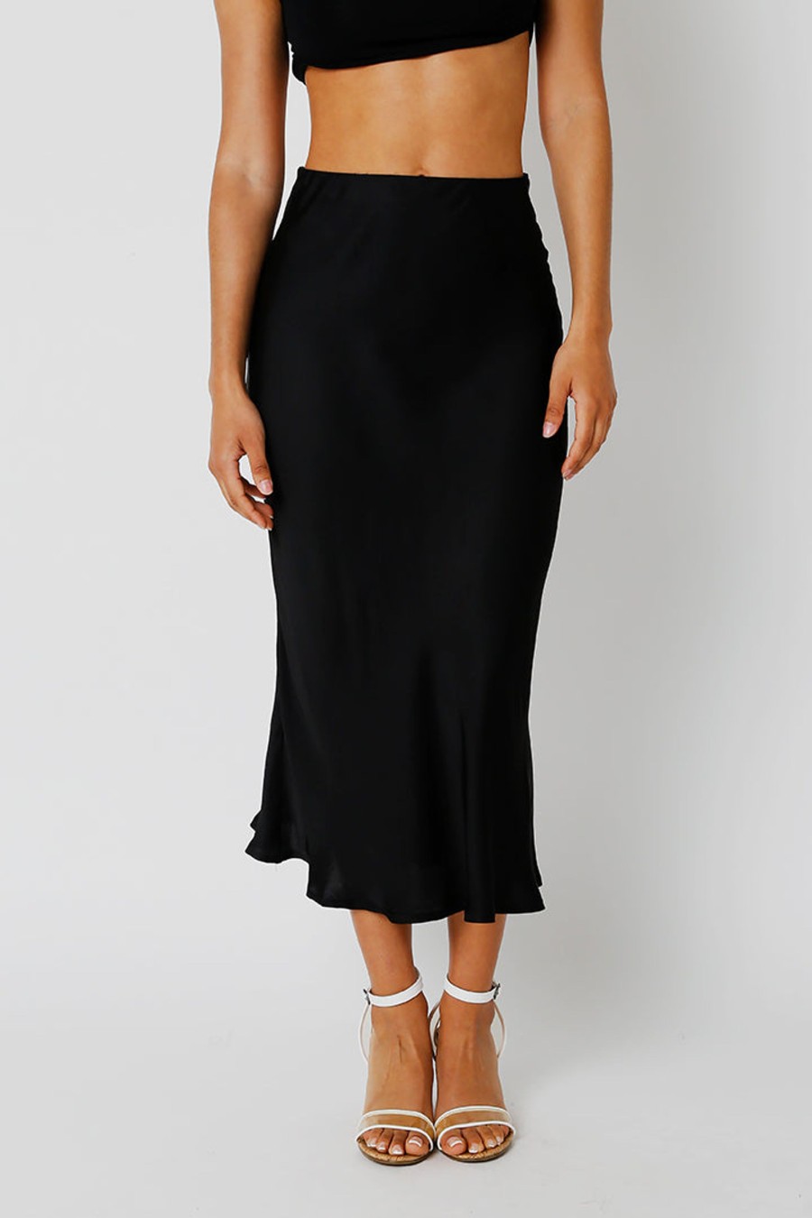 Clothing LANGsura | Nova Satin Midi Skirt