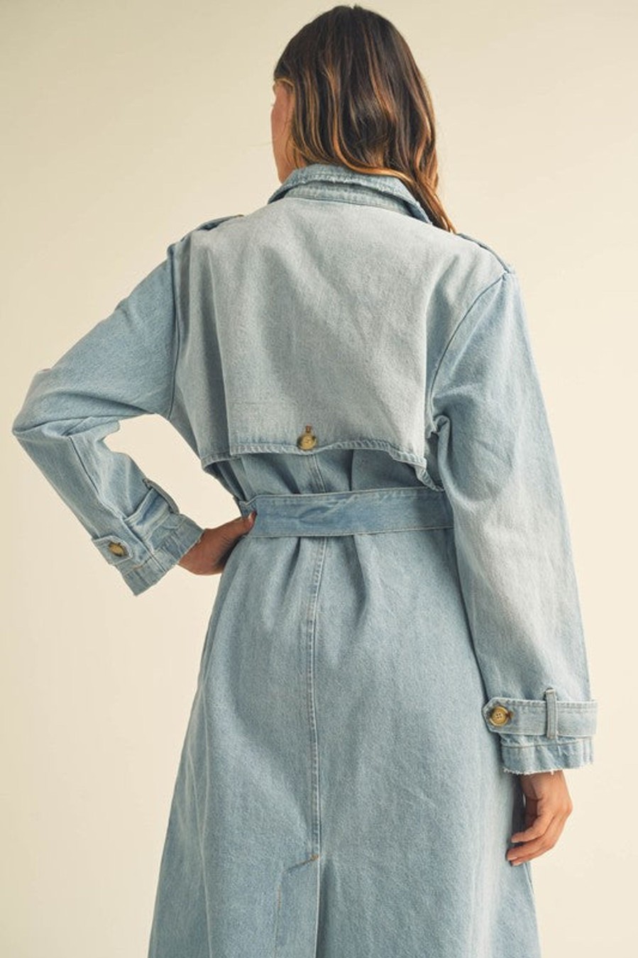 Clothing LANGsura | Keily Denim Trench Coat