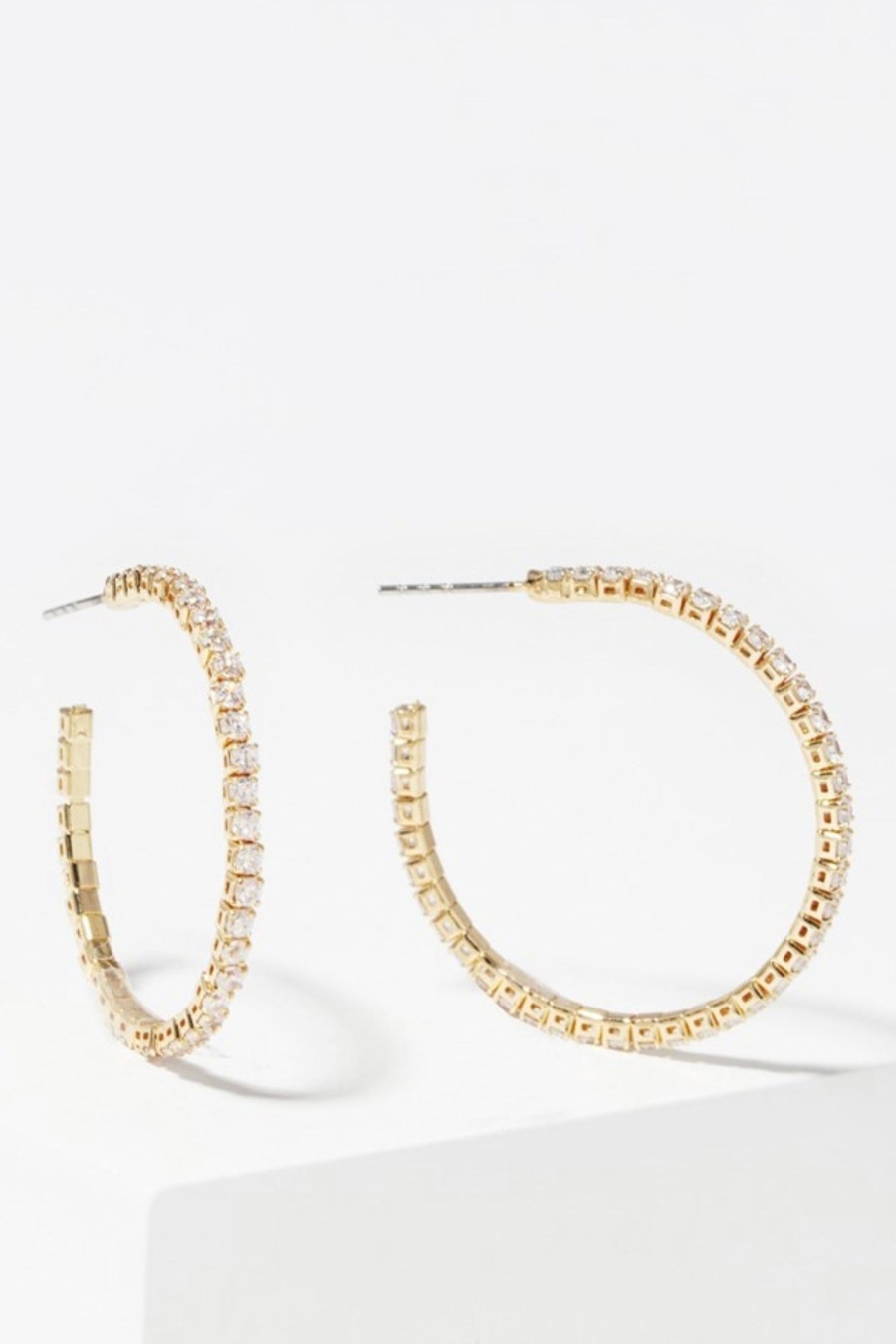 Accessories LANGsura | Crystal Hoop Earrings