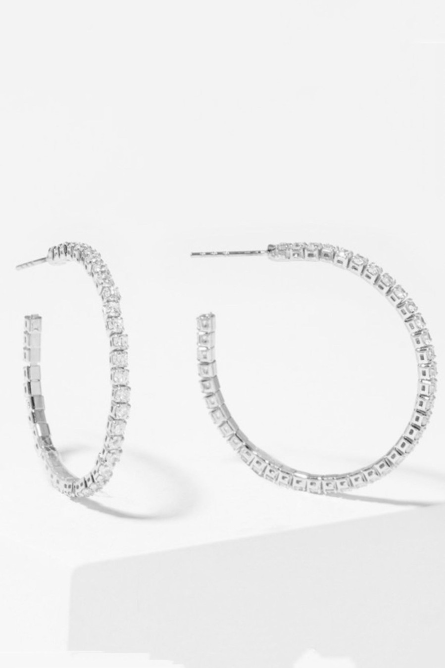 Accessories LANGsura | Crystal Hoop Earrings